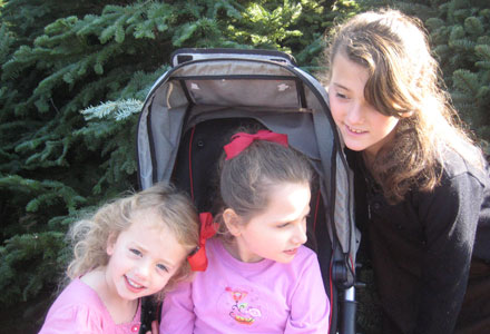 The Varon Girls getting a Christmas Tree